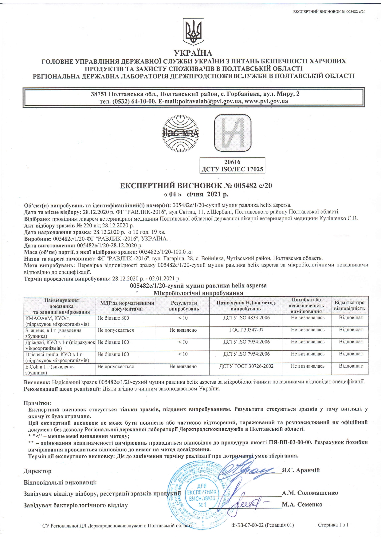 Сертифікат відповідності